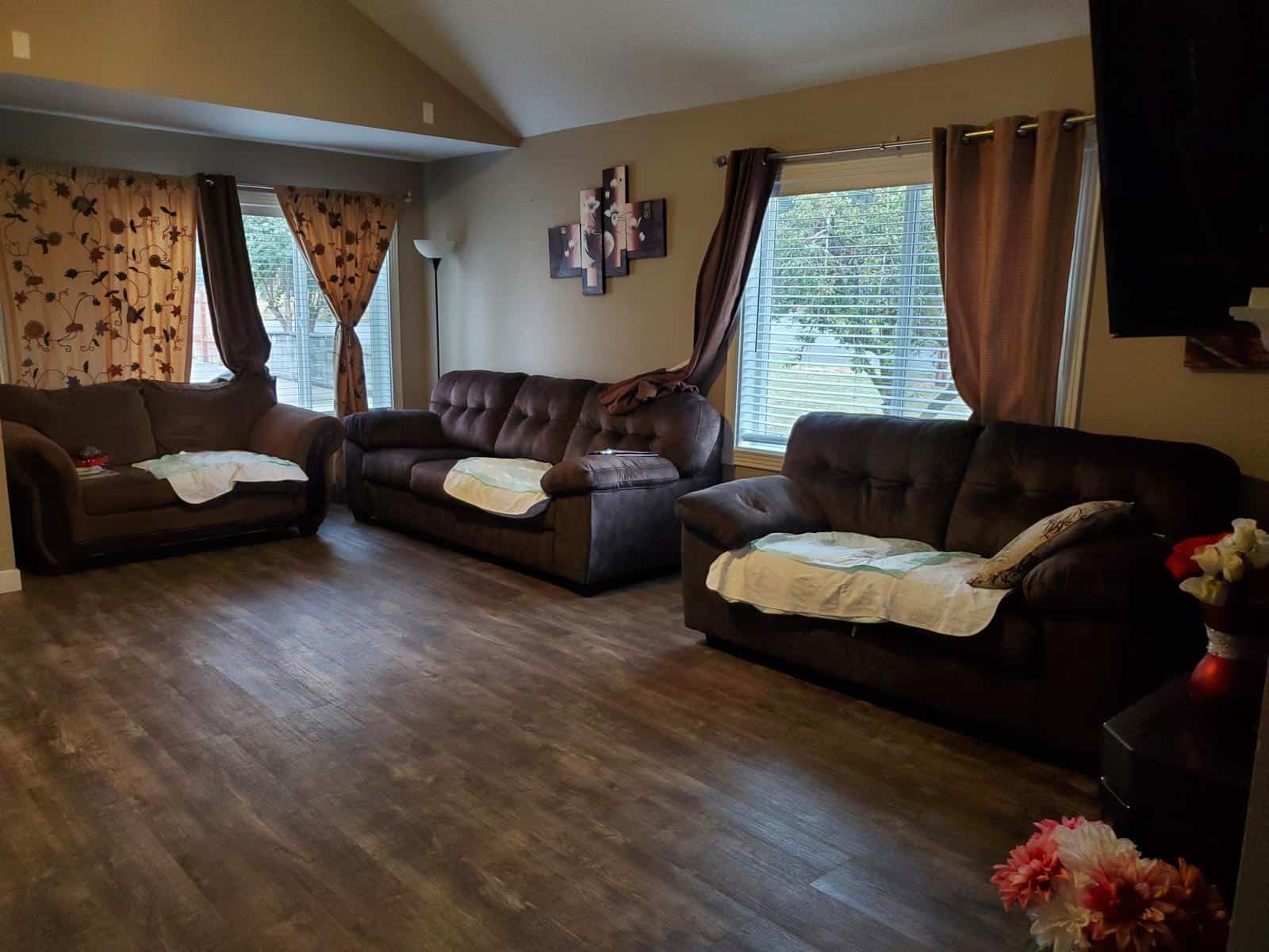 Wide, clutter-free hallway at 1st Blessed AFH designed for easy wheelchair and walker access