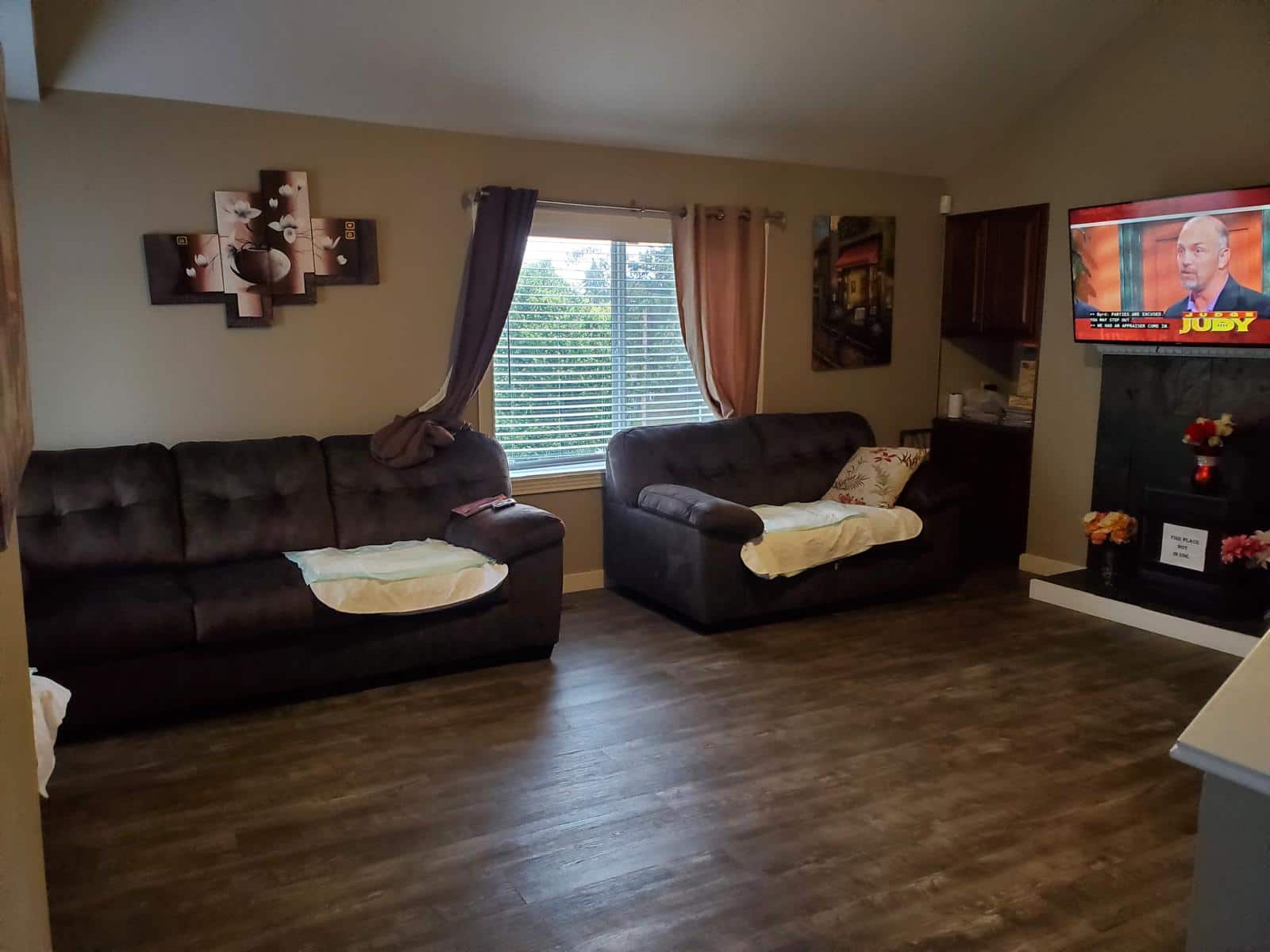 Outdoor patio area with seating where residents can enjoy fresh air and gentle activities