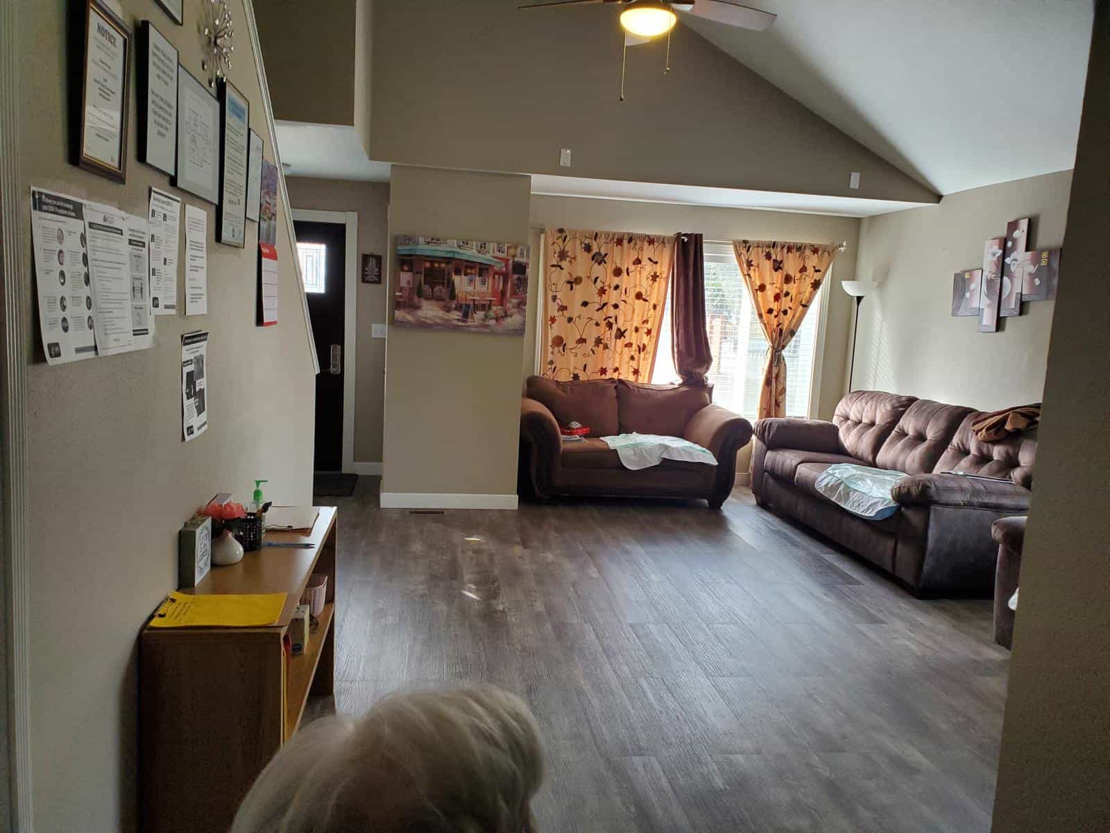 Spotlessly clean interior room at 1st Blessed AFH, showing the high standard of housekeeping maintained daily